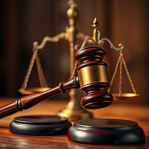A gavel and scales of justice, symbolizing the legal terms and conditions.