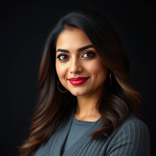 Headshot of Aisha Khan, a production design instructor at Vanguard Directing Academy.
